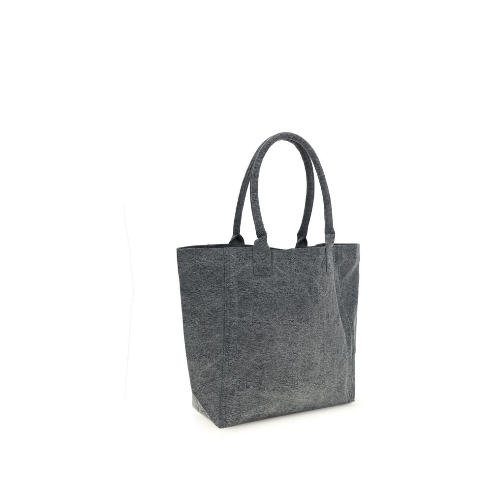 Gray Cotton Shoulder Bag