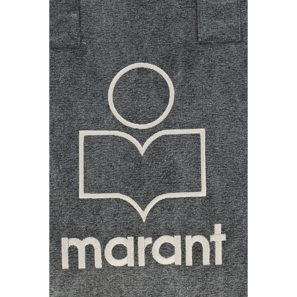 Gray Cotton Shoulder Bag