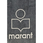 Gray Cotton Shoulder Bag