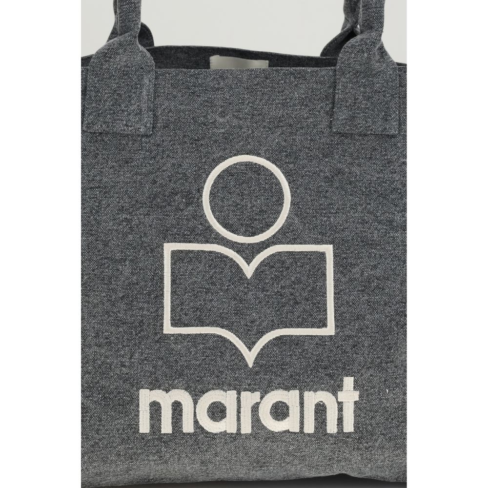 Gray Cotton Shoulder Bag