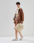 Beige Cotton Sweatshirt