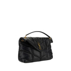 Black Lamb Leather Shoulder Bag