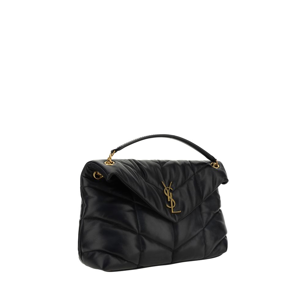 Black Lamb Leather Shoulder Bag