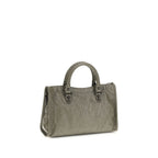 Gray Calf Leather Bos Taurus Shoulder Bag