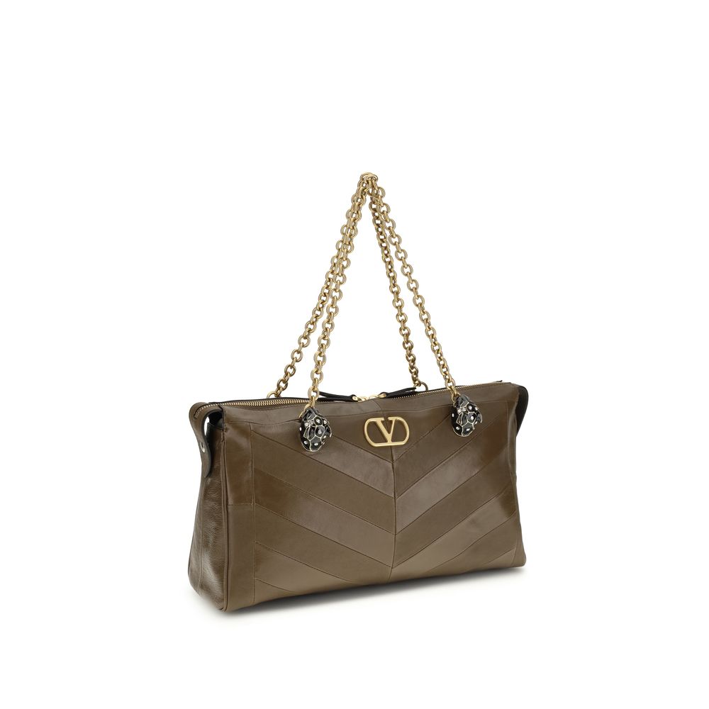 Brown Calf Leather Bos Taurus Shoulder Bag