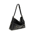 Black Calf Leather Bos Taurus Shoulder Bag