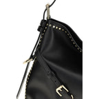 Black Calf Leather Bos Taurus Shoulder Bag