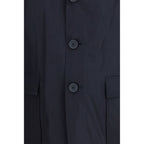 Blue Polyester Coat
