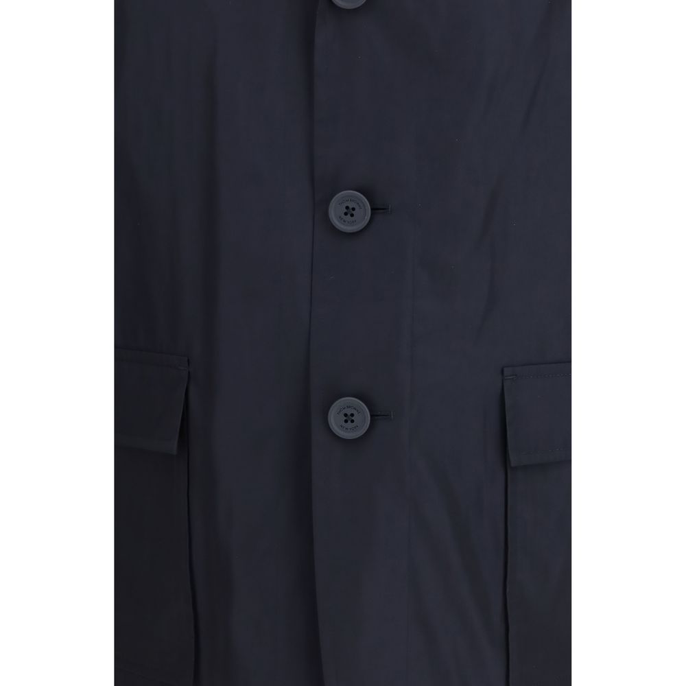 Blue Polyester Coat