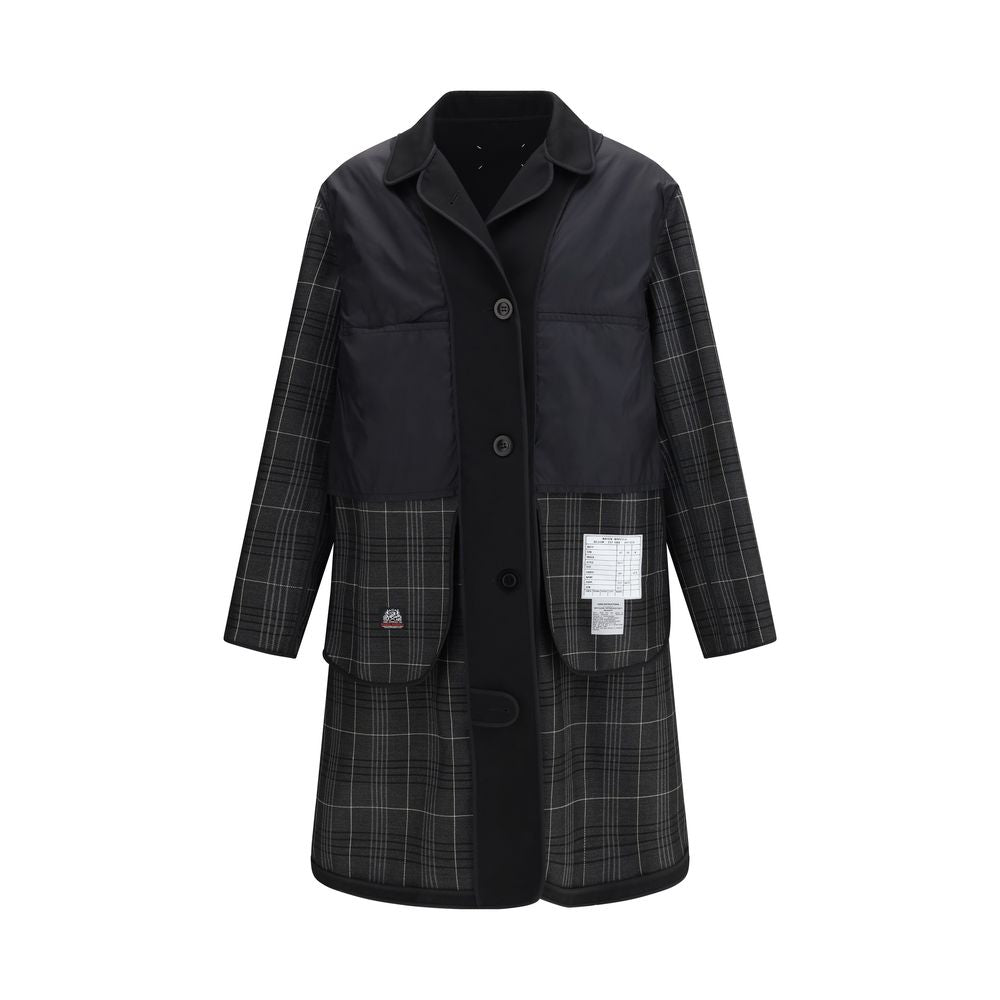 Black Polyester Coat