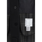 Black Polyester Coat