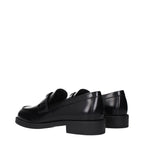 Black Leather Slip-On Loafers