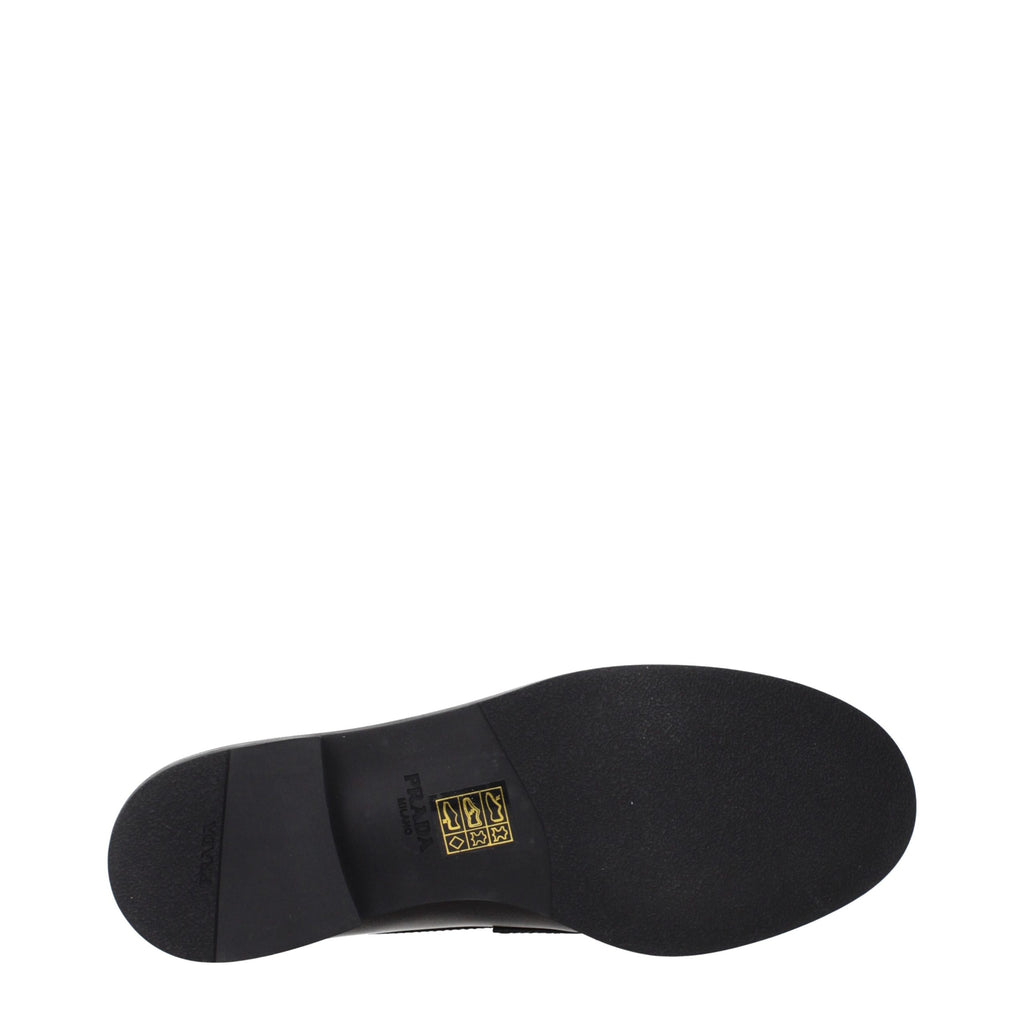 Black Leather Slip-On Loafers