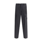 Black Cotton Cargo Pants