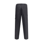 Black Cotton Cargo Pants