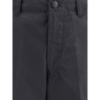 Black Cotton Cargo Pants