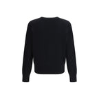Black Merino Wool Sweatshirt