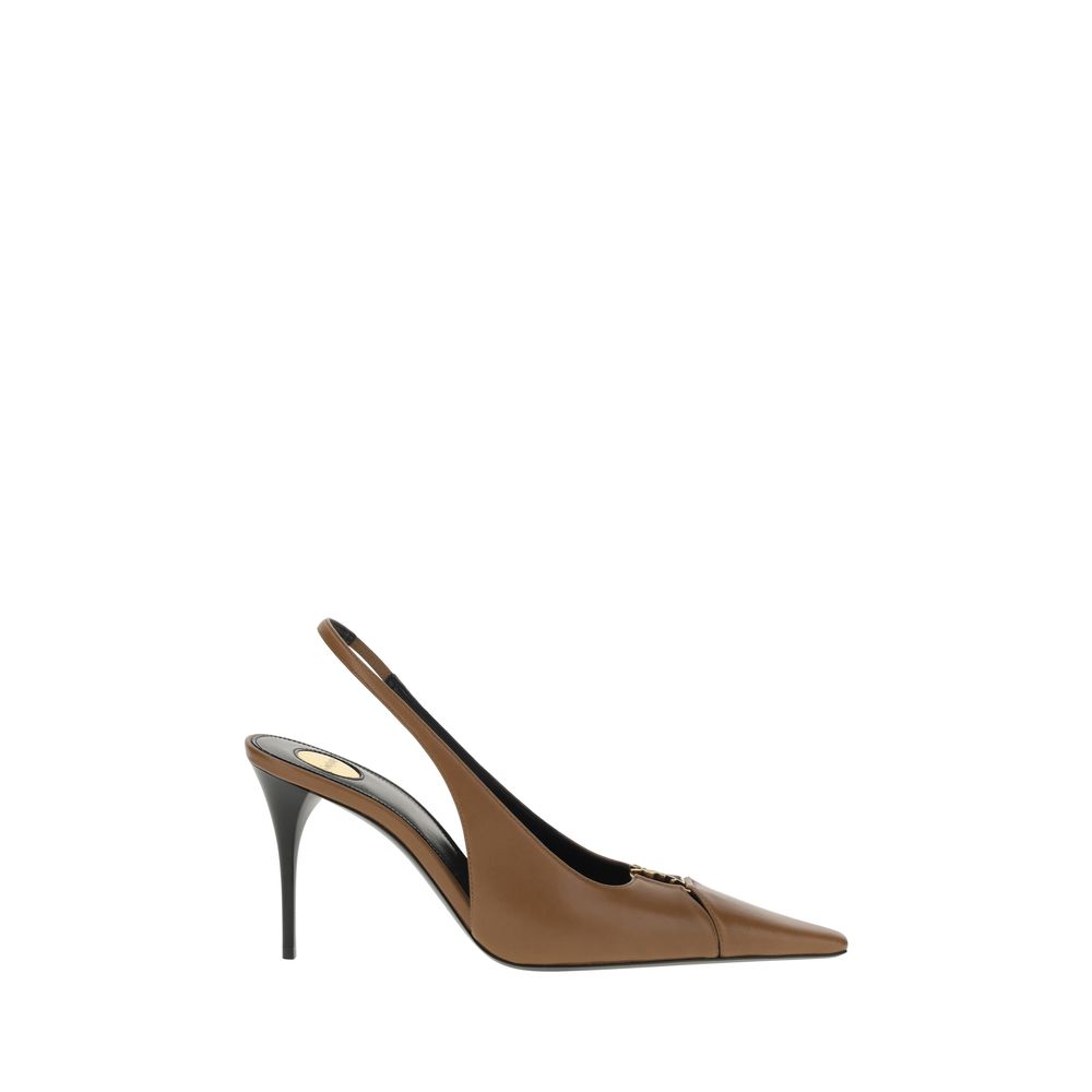 Brown Calf Leather Bos Taurus High Heel Pumps