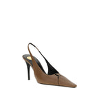 Brown Calf Leather Bos Taurus High Heel Pumps
