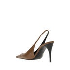 Brown Calf Leather Bos Taurus High Heel Pumps