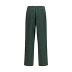 Bicolor Polyamide Casual Pants