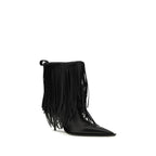 Black Calf Leather Bos Taurus Ankle Boots