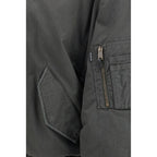 Gray Cotton Bomber