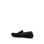 Black Calf Leather Bos Taurus Slip-On Loafers