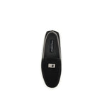 Black Calf Leather Bos Taurus Slip-On Loafers