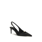 Black Calf Leather Bos Taurus High Heel Pumps