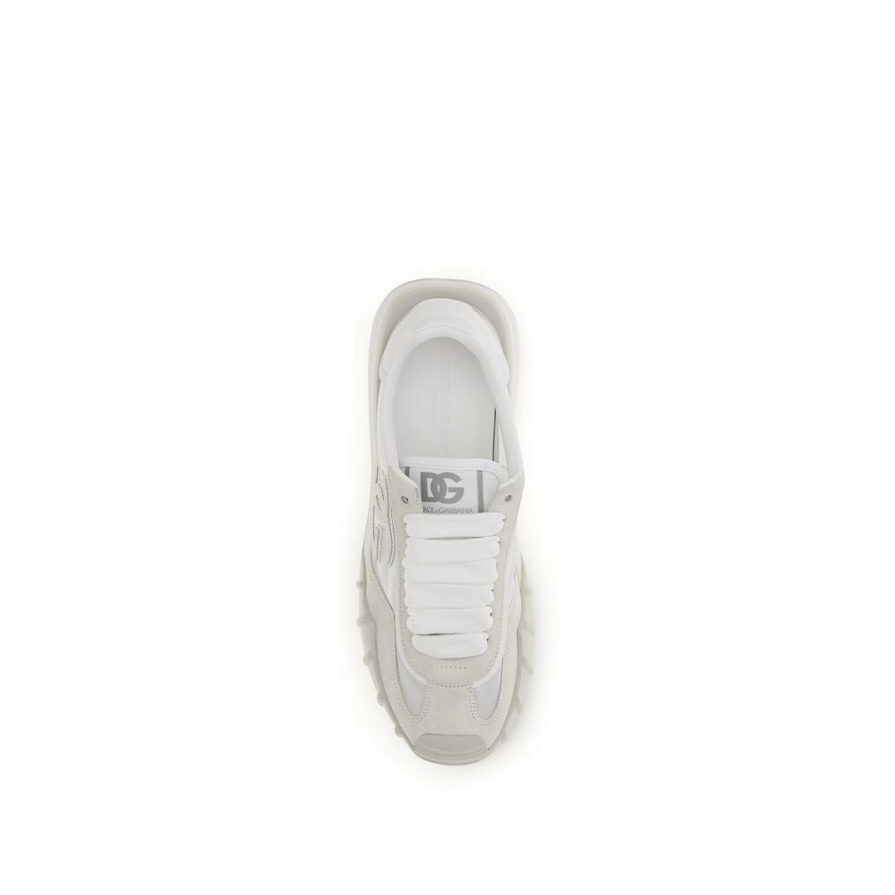 White Calf Leather Bos Taurus Athletic Sneakers