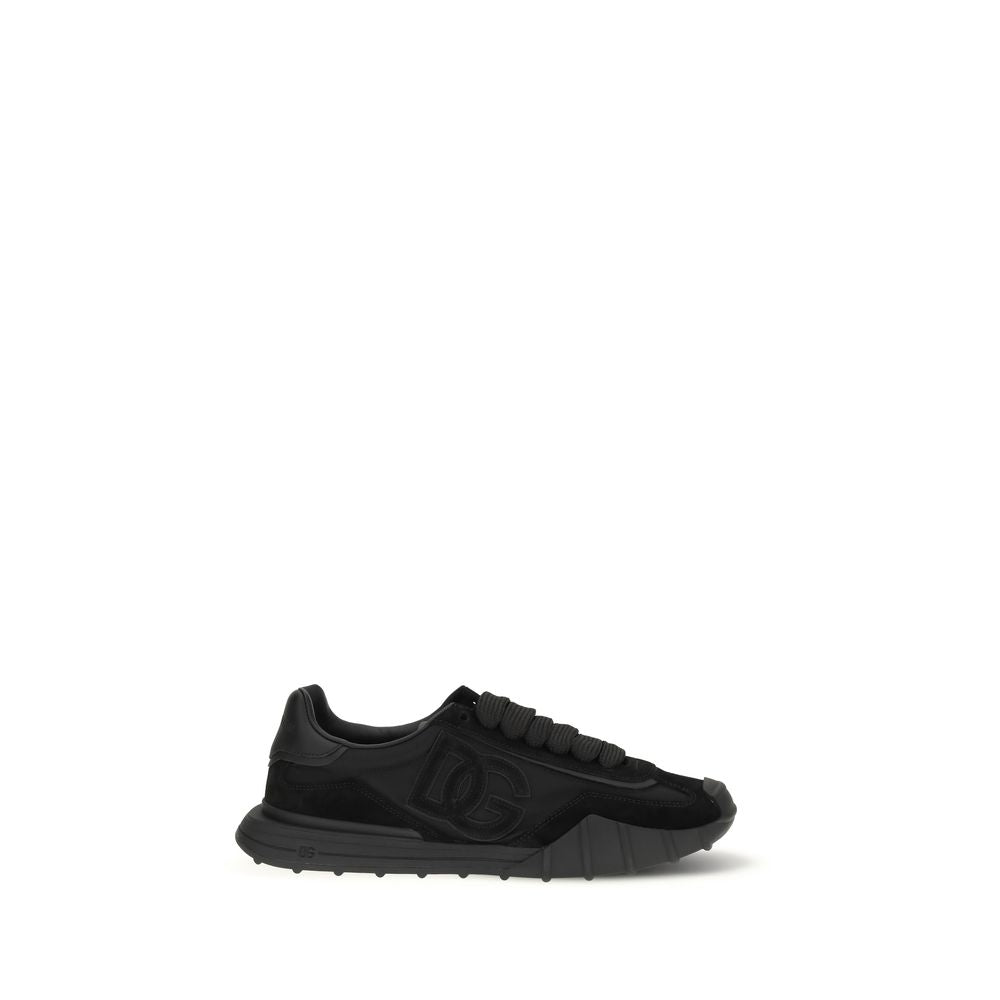 Black Calf Leather Bos Taurus Athletic Sneakers