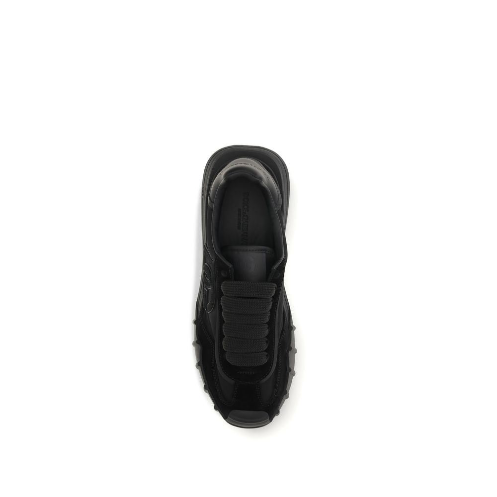 Black Calf Leather Bos Taurus Athletic Sneakers