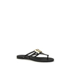 Black Rubber Strap-On Sandals