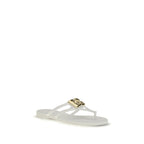 White Rubber Flip-Flop Sandals