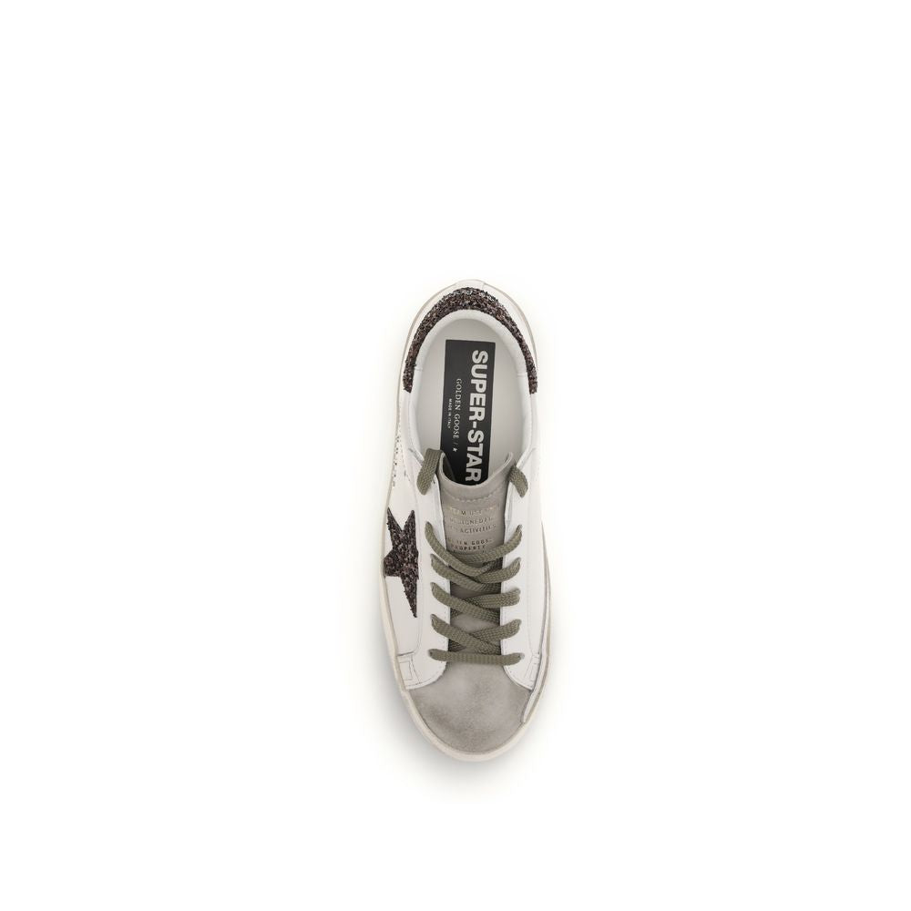 White Calf Leather Bos Taurus Sneakers