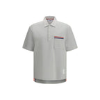 Gray Cotton Polo Shirt