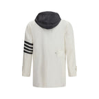 White Polyamide Sweatshirt