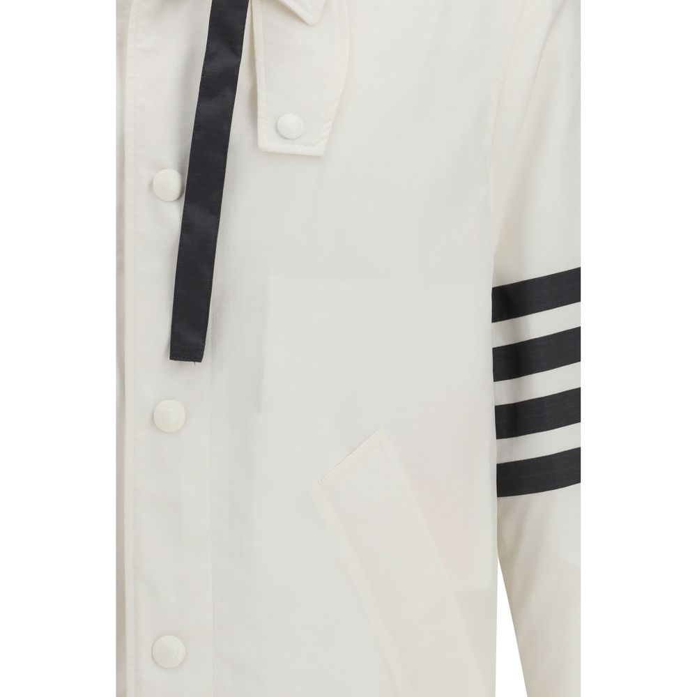 White Polyamide Sweatshirt