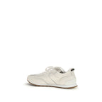White Calf Leather Bos Taurus Low Top Sneakers