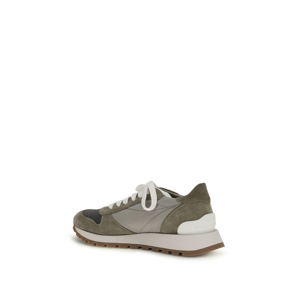 Bicolor Calf Leather Bos Taurus Athletic Sneakers