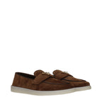 Brown Leather Slip-On Loafers