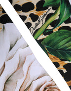 Multicolor Floral Leopard Elbow Length Women Gloves