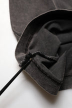 Gray Logo Embellished Men Crew Neck T-shirt