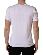 White Palm Embroidered Men Crew Neck T-shirt