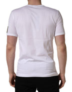White DG King Royal Crew Neck Cotton  T-shirt