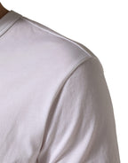 White DG Cherries Cotton Crew Neck  T-shirt