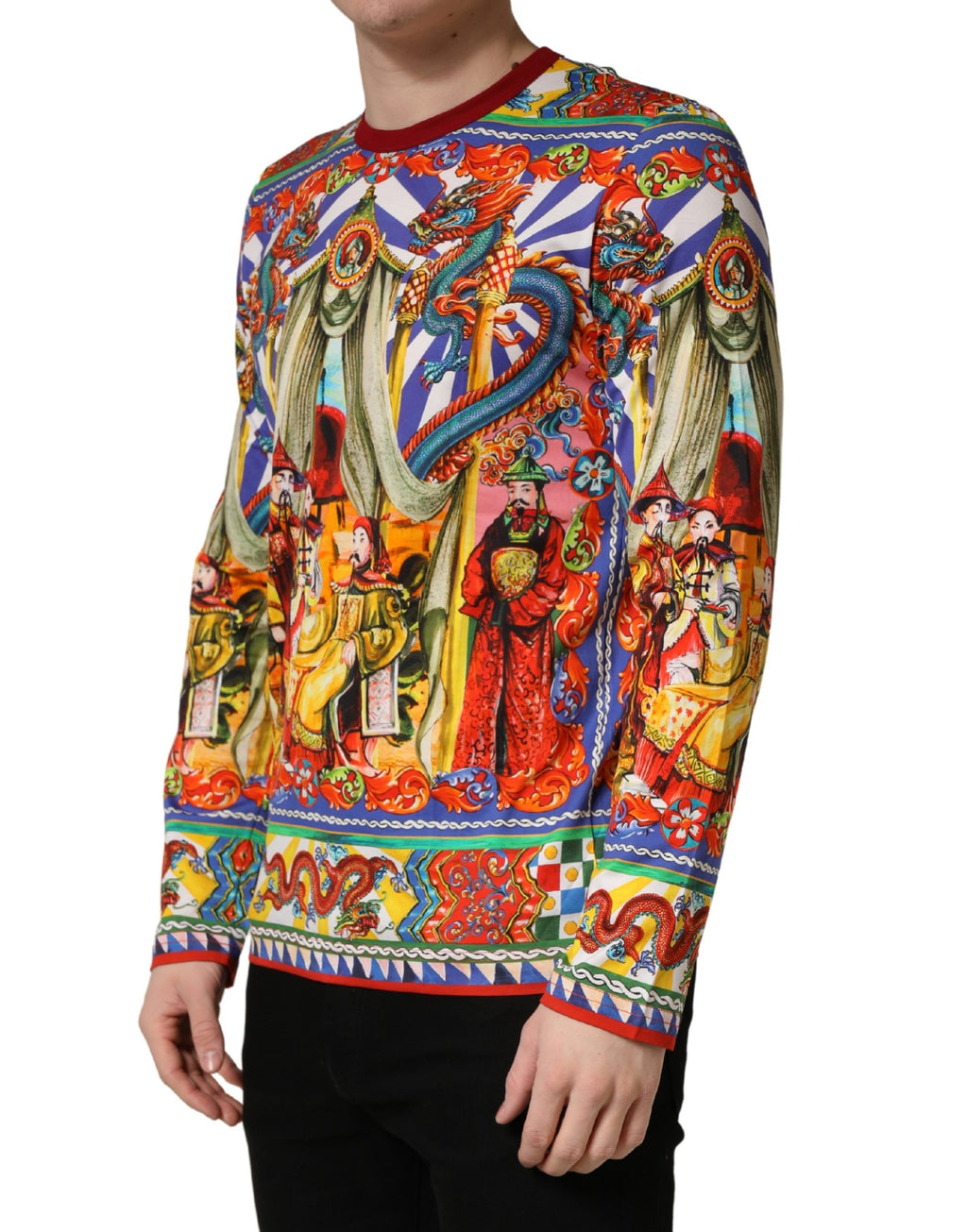 Multicolor Teatro Dei Pupi Men Long Sleeves  T-shirt