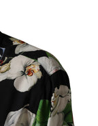 Multicolor Tropical Orchid Print Men Shirt