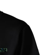 Black Have Fun Embellished Crew Neck T-shirt